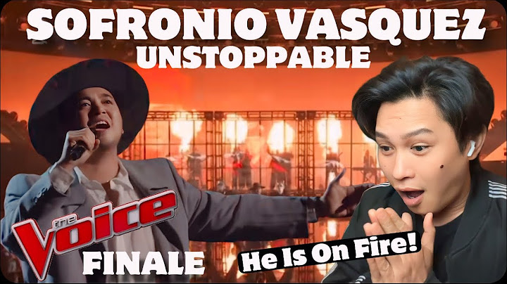 Sofronio Vasquez Performs "Unstoppable" By Sia | The Voice Finale | REACTION