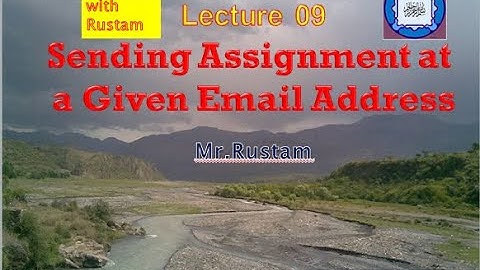 EdTech - Sending Assignment to the Teacher via Email - STV