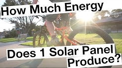 Solar Basics Pt 2: How Much Energy Does One Solar Panel Produce?
