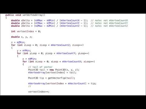 Computer Graphics: Modeling 3D Vector Fields
