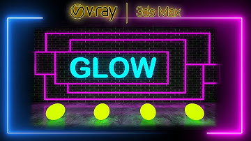3Ds Max Vray Neon Light Effect With Glow Effect & Lens Effect