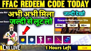 FFAC Gold Token Redeem Code Today | Free Fire Today Redeem Code | FFAC Redeem Code Garena Free Fire