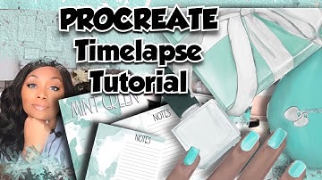 Procreate Timelapse Art and Creating a Digital Planning Template || Goodnotes, Procreate and Keynote