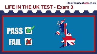 🇬🇧 Life in the UK Test - EXAM 3 UPDATED! - British Citizenship practice tests 2024 🇬🇧