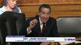 Rep. Jamie Raskin (D-MD) shares his remarks at Ticketmaster forum