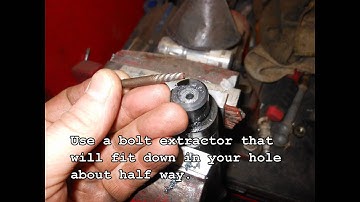 How to Extract a Broken Camshaft Bolt