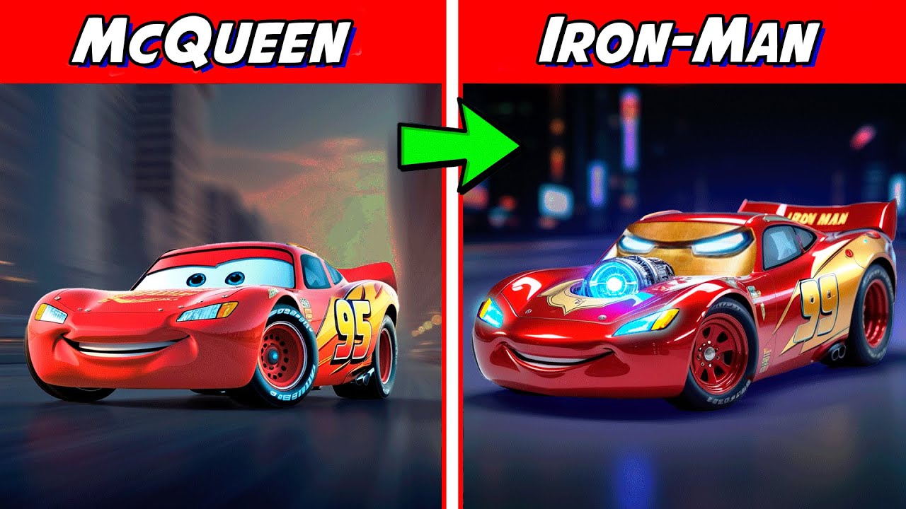 HOW TO PLAY as IRON MAN Lightning McQueen in BeamNG.drive