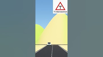Traffic Signs In India | T - Intersection Sign | 3D Animation | Mana 3D | #shorts