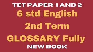 English 6th  std  /  2nd Term Glossary fully in tamil for Tet Exam screenshot 1
