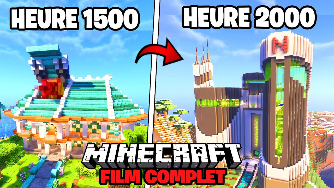 J'ai survécu 2000H sur Minecraft  ... voici le résultat !  [FILM COMPLET]