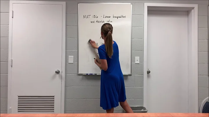 MAT136   Solving Linear Inequalities and Absolute Value