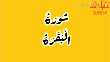 ما تيسر من سورة البقرة للشيخ ياسر الدوسري