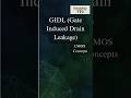 GIDL Explained ⚡ | Gate Induced Drain Leakage in MOSFET (Band-to-Band Tunneling)