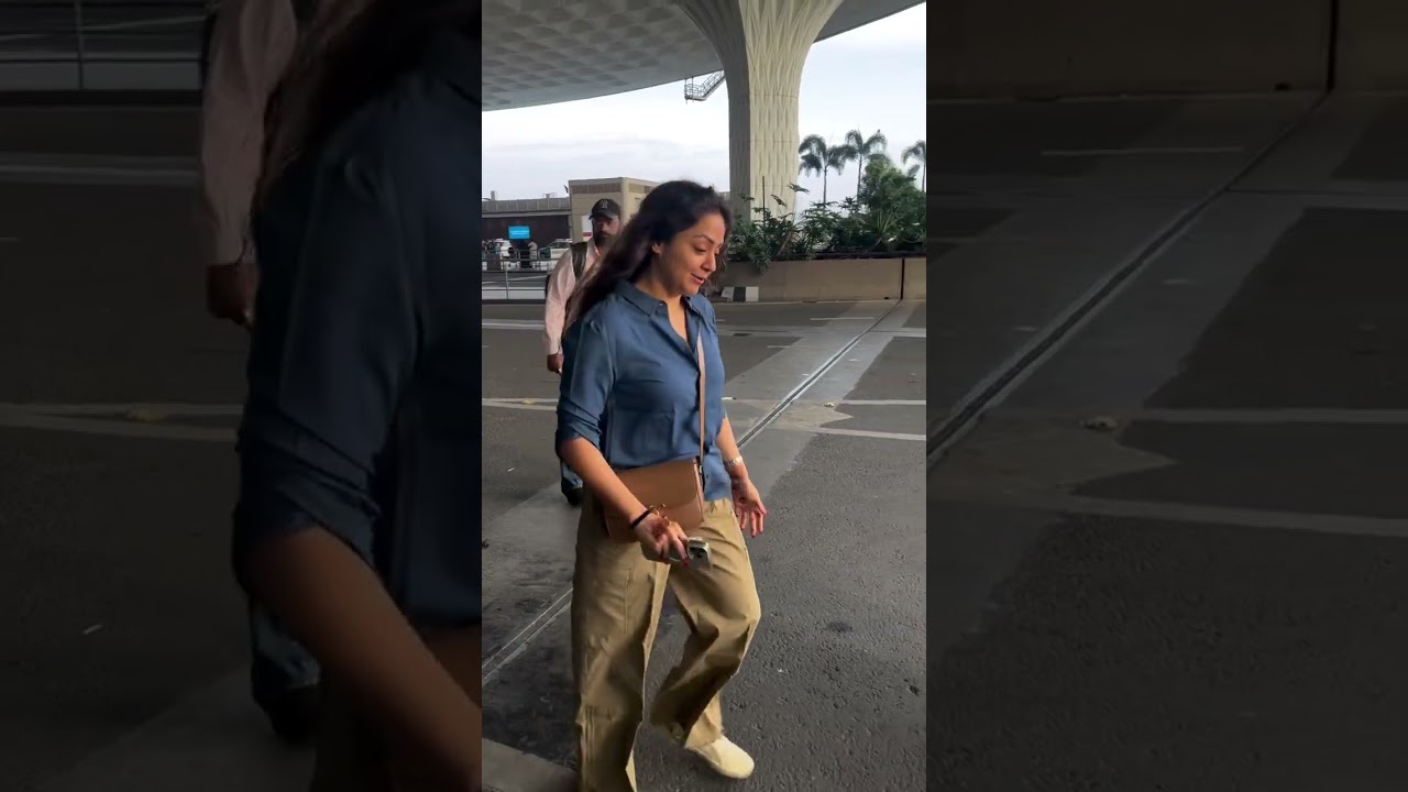 Jyothika Saravanan spotted at airport....  
