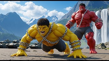 RED HULK vs YELLOW HULK EPIC BATTLE! However, THOR