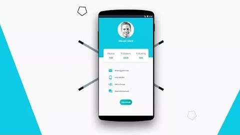 Modern Profile UI Design in Android Studio