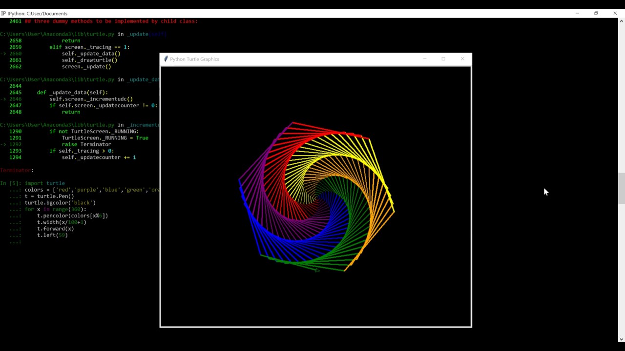 Python Turtle Color Chart