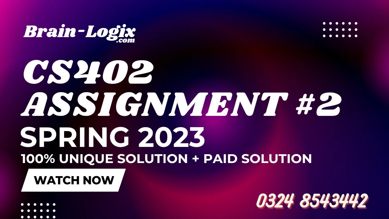 cs402 assignment 2 solution 2023