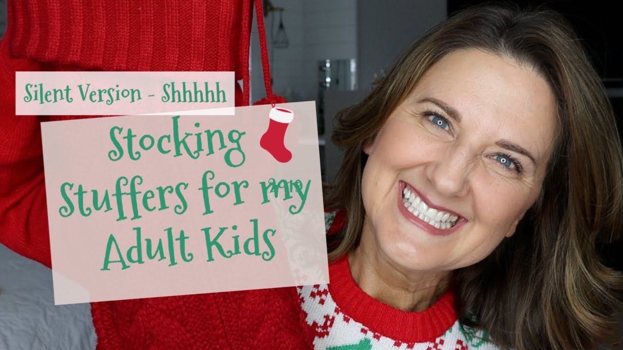 Stocking Stuffers for my Adult Kids (Silent Version) | Geeky Guy 23 | Girly Girl 20
