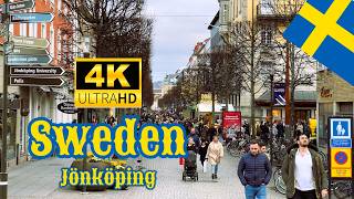 JÖNKÖPING, SWEDEN in 4K | Walking Tour Through the City's Most Beautiful Spots. 🇸🇪