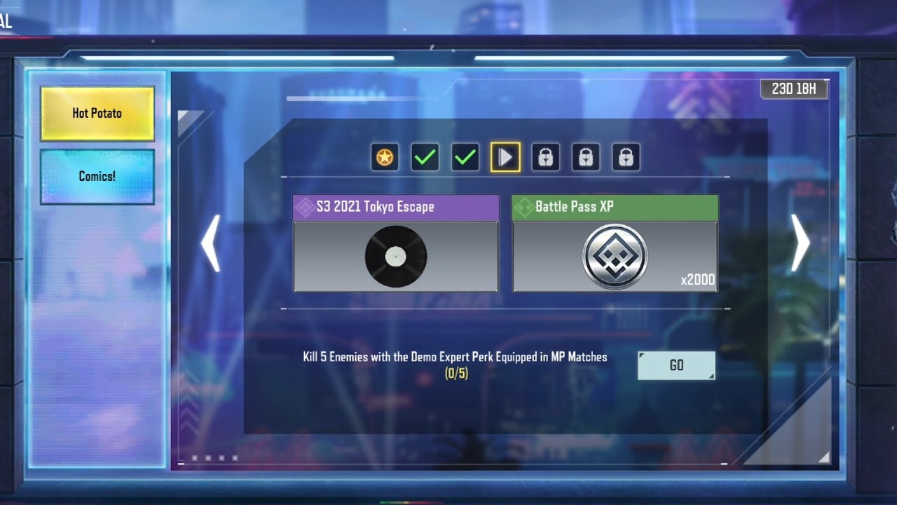 kill 5 enemies with Demo Expert Perk . Call of Duty mobile Mission