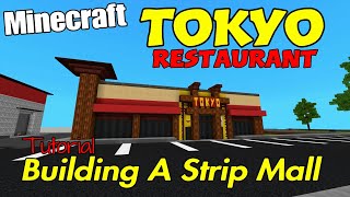 Minecraft Tokyo Resturaunt Tutorial Strip Mall 14