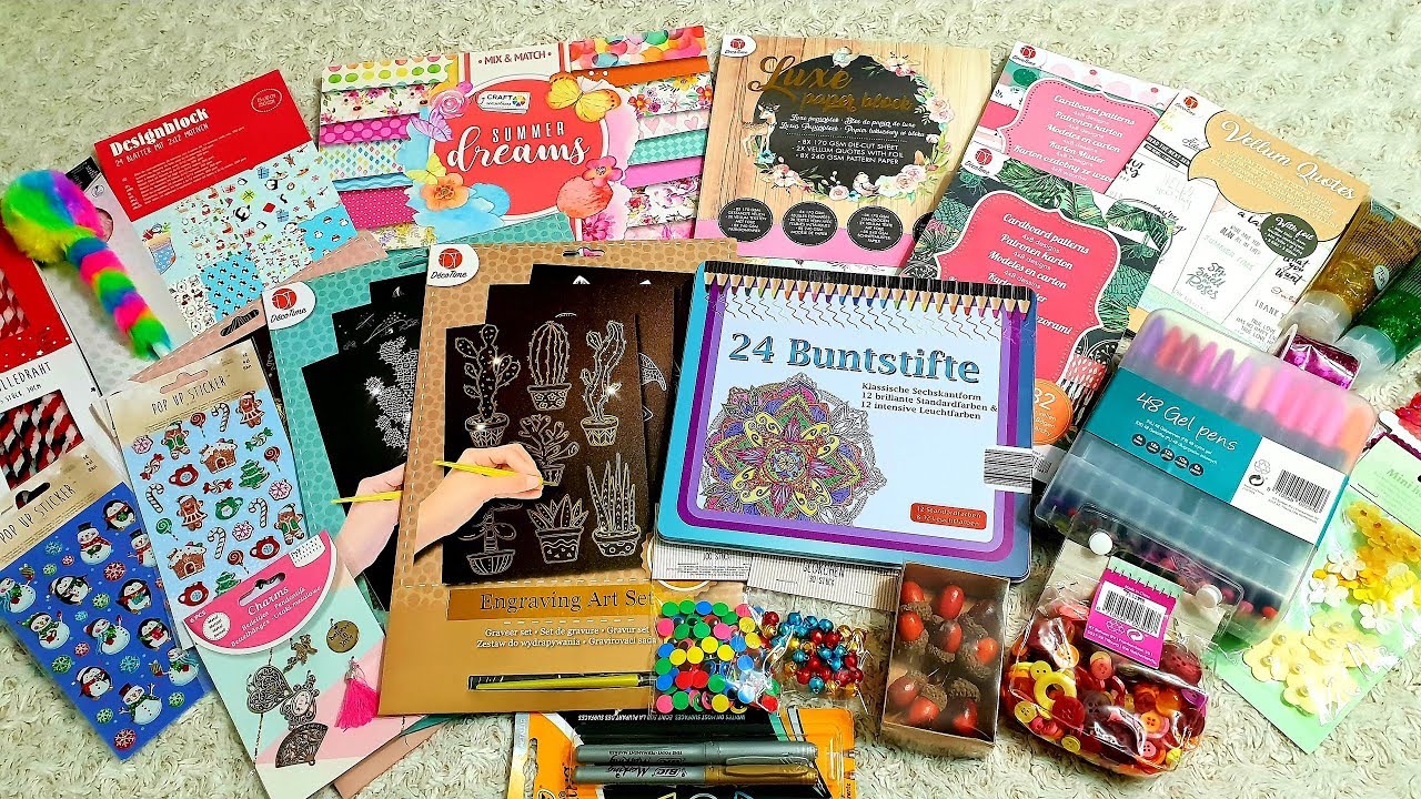 СУПЕР ПОКУПКИ ДЛЯ ТВОРЧЕСТВА ИЗ ГЕРМАНИИ / КАНЦЕЛЯРИЯ / СКРАПБУКИНГ И ДРУГОЕ