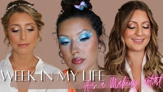 WEEK IN MY LIFE AS A BRIDAL MAKEUP ARTIST | 16 makeup applications, work struggles, makeup models