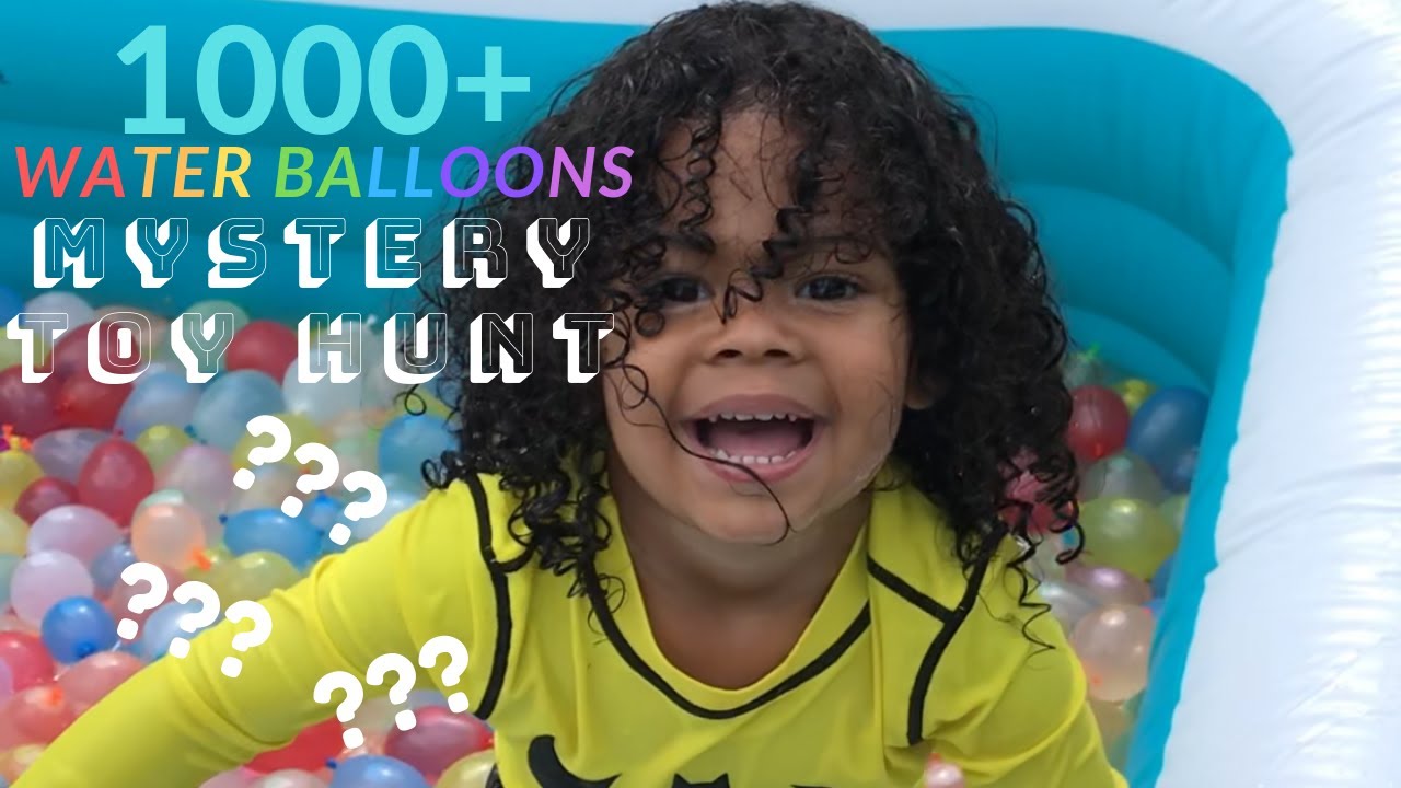 1000+ Water Balloons Mystery Toy Hunt | Jackson Loves Toys
