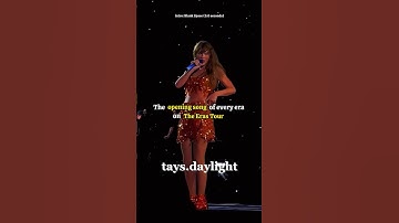 The Opening Song of Every Era on The Eras Tour | #taylorswift #themusicindustry #shorts