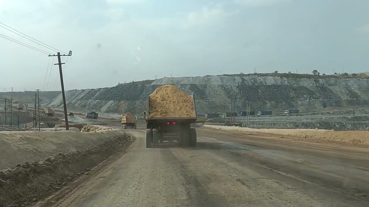 Coal mines OB handling area.