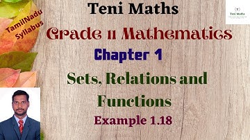 Grade 11: Maths: Chapter 1: Sets Relations and Functions: Example 1.18