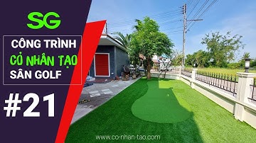 Công trình làm sân golf mini trong sân vườn cực đẹp | Cỏ Nhân Tạo SG