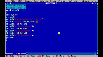 greatest no program in c | Turbo c++ |
