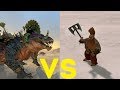 Жуткий завр vs Убийцы великанов и Унгрим: Total War Warhammer 2. тесты юнитов v1.7.0.