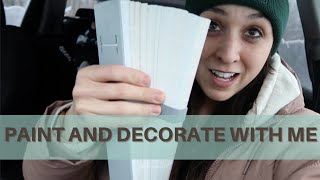 RE-PAINTING MY LIVING ROOM| HOME DECOR| TARGET DECOR HAUL| affordably decorating my home