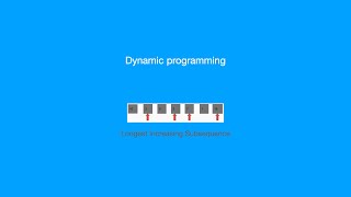 Longest Increasing Subsequence Problem Dynamic Programming In Arabic