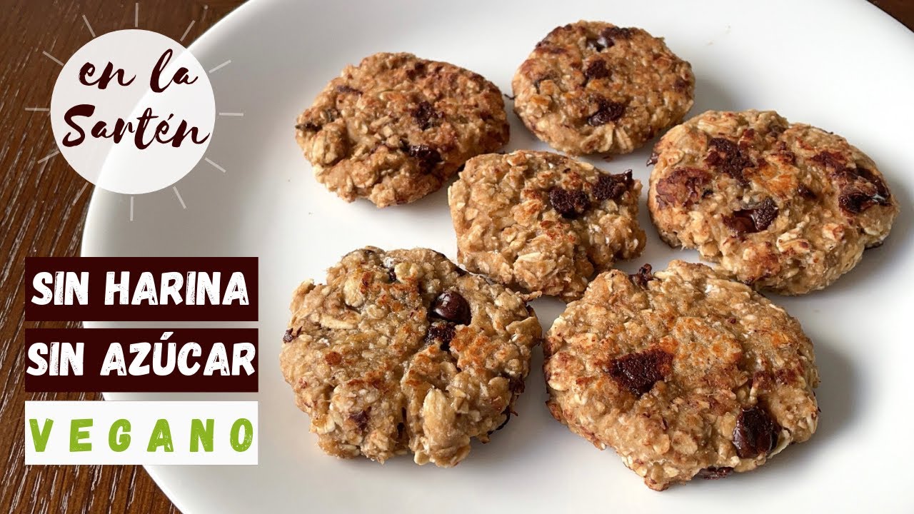 Galletas de avena y manzana sin harina