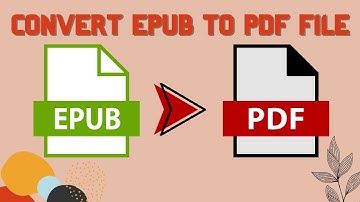 HOW TO CONVERT EPUB TO PDF FILE | ThatsEasy TV