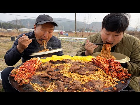(Ram-<strong>don</strong> with Korean beef &amp;amp; New Kimchi) 요리&amp;amp;먹방!! - Mukbang eating <strong>show</strong>