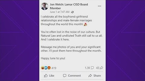 Lamar Consolidated ISD reacts to board member