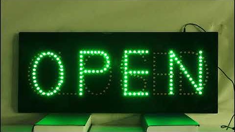 Open Closed LED Animated Sign