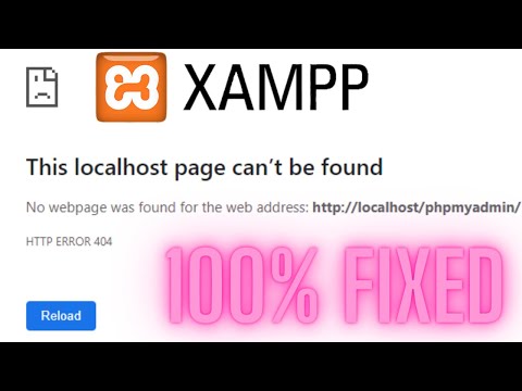 localhost HTTP 404 error on XAMPP server | This local host page can not be found