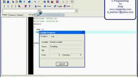 c programming language tutorial 6 - variable declaration