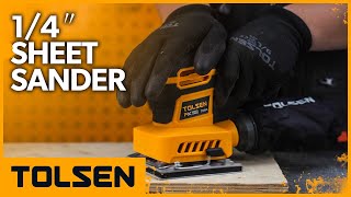 Can TOLSEN 1/4″ Sheet Sander Make Wood Super Smooth?