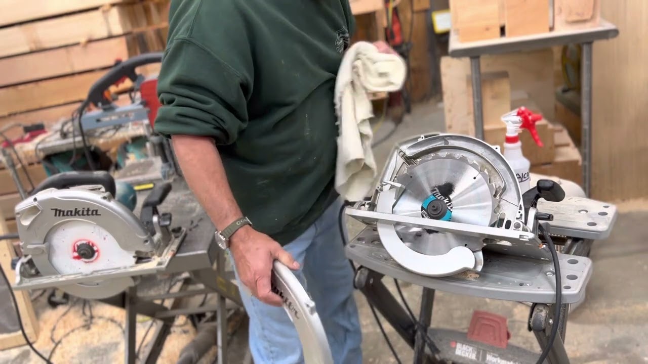Timber Framing:  circular saw maintenance
