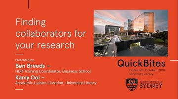 Finding Collaborators for your Research