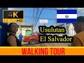 【4K 60fps】Usulutan  ~ Walking Tour - El Salvador