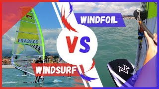 WINDFOIL vs. WINDSURF (ca va vite quand même)
