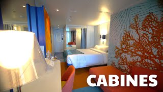 COSTA TOSCANA - CABINS - INSIDE, OUTSIDE,  BALCONY TERRACE and GRAND SUITE - STATEROOMS